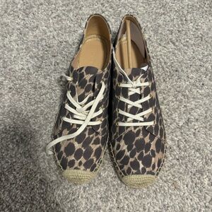 New!! Jcrew lace-up espadrilles cheetah size 11 women’s